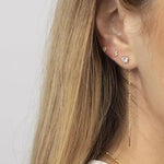 Little diamond dainty earrings