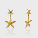 Starfish long earrings