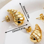 Mini caracol earrings