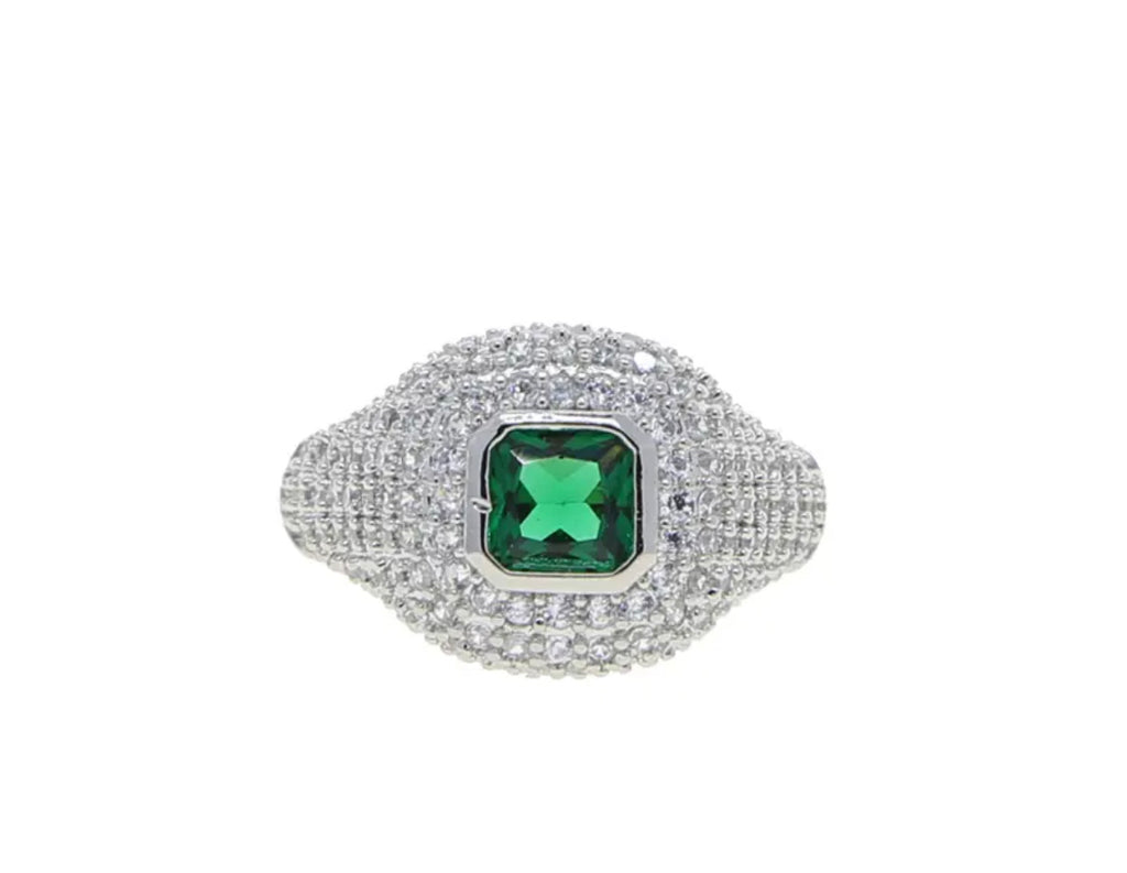 Emerald Thick Ring