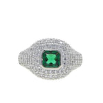 Emerald Thick Ring