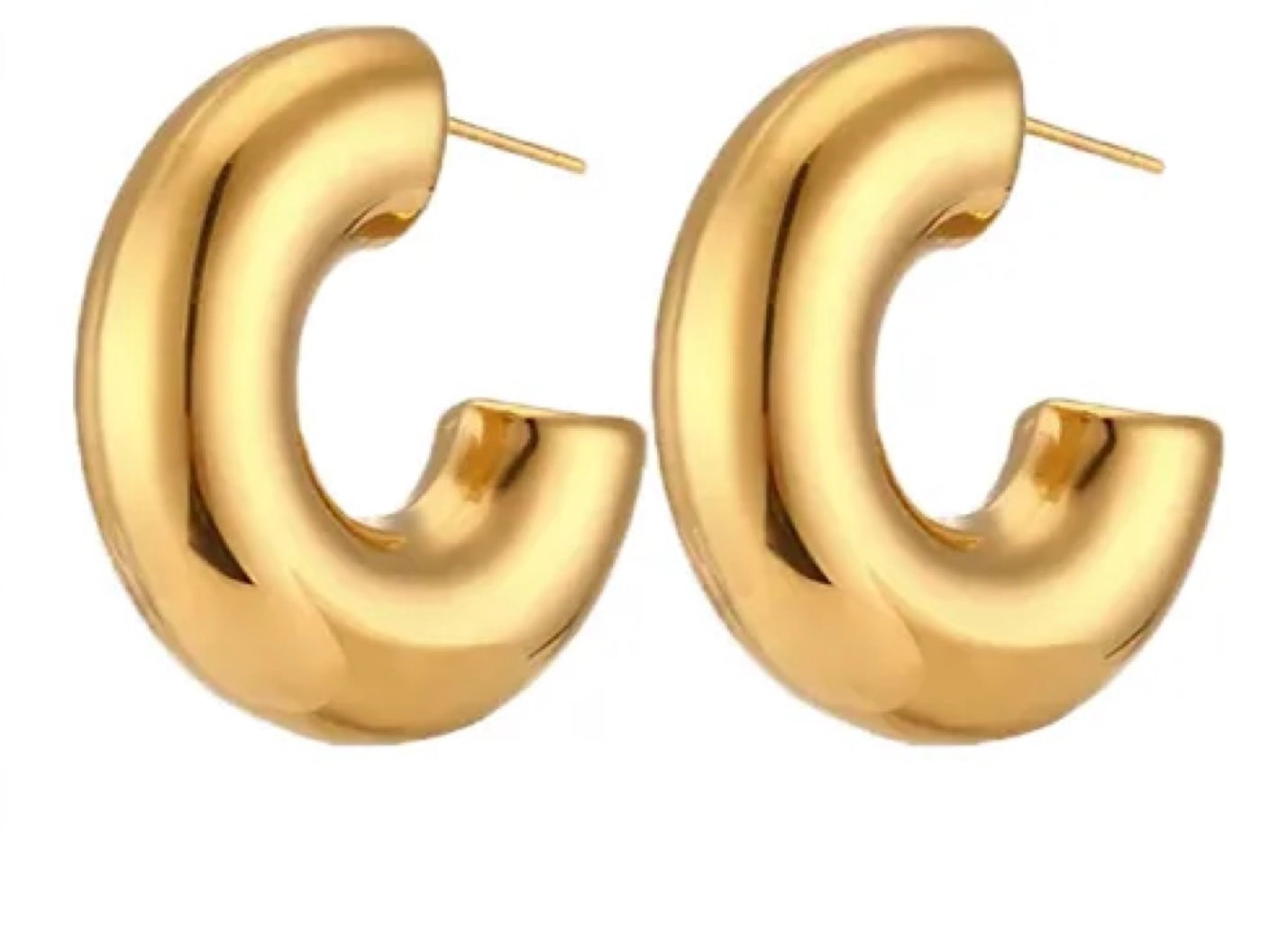 Thick Hoops Earrings