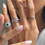 Emerald Thick Ring