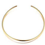 Rigid choker necklace Gold