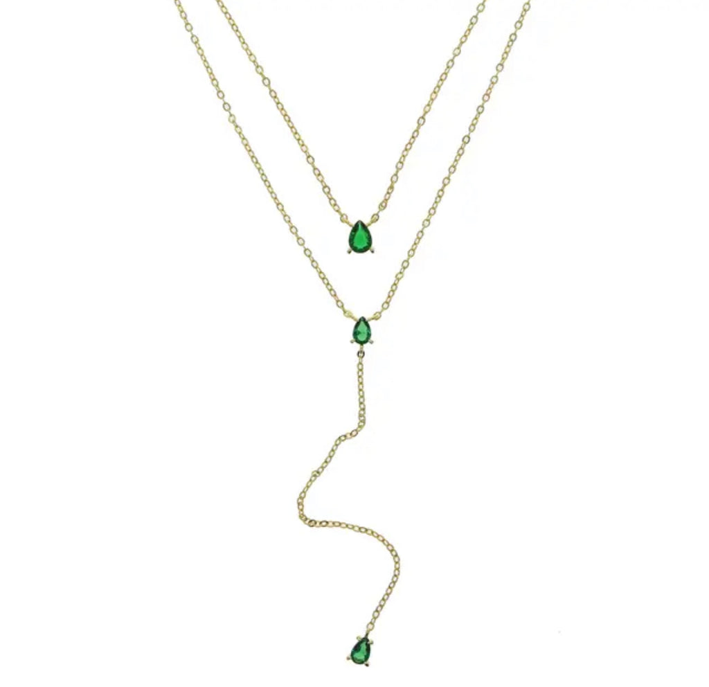Emerald Double Necklace