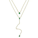 Emerald Double Necklace