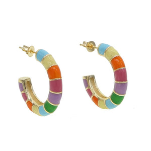 Candy enamel hoops