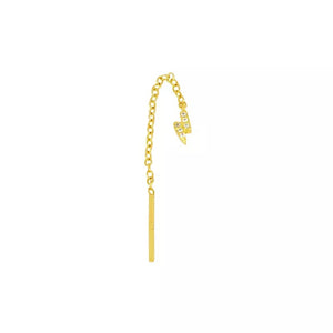 Mini tassel gold single