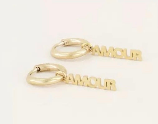 Amour mini hoops gold