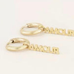 Amour mini hoops gold