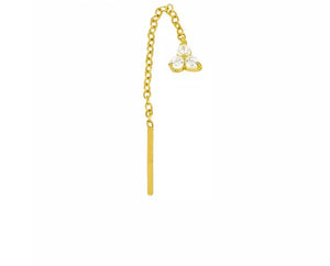 Mini tassel gold single