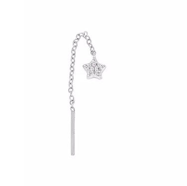 Mini tassel silver single