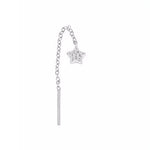 Mini tassel silver single