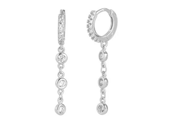 Mini zircon circles hoop