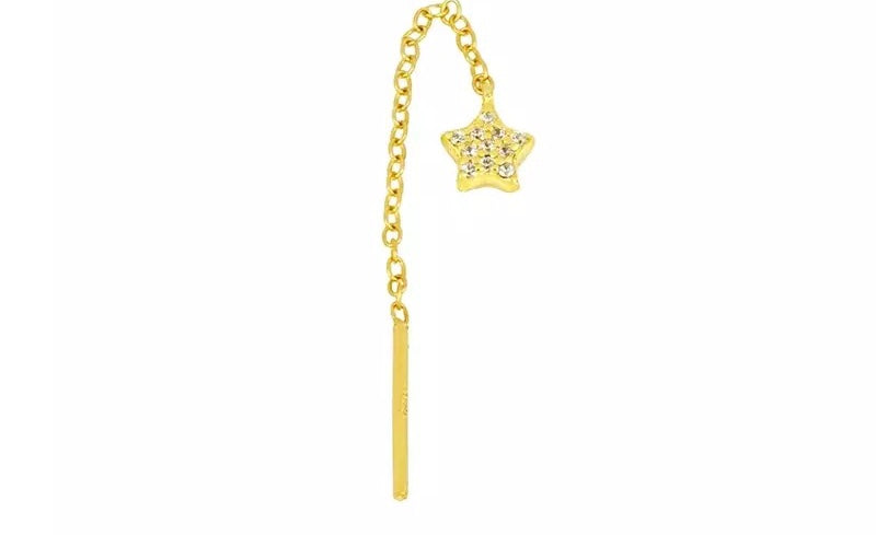 Mini tassel gold single