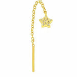 Mini tassel gold single