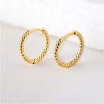 Vintage spiral hoops