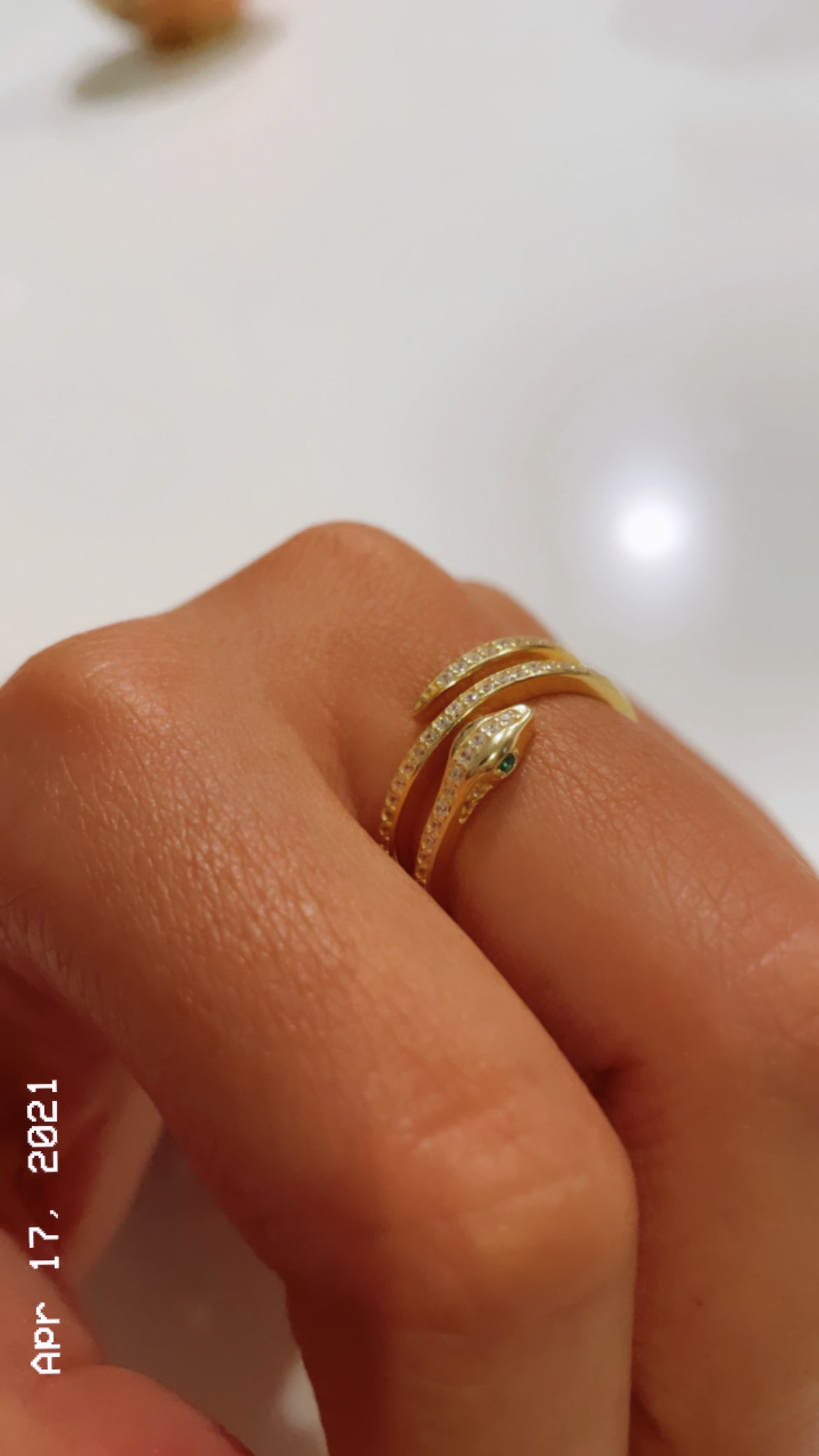 Snake wrap around ring