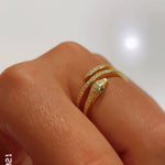 Snake wrap around ring