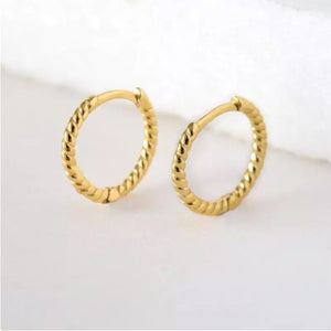 Vintage spiral hoops