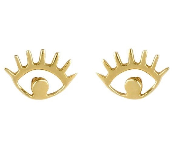 Eyes gold studs