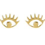 Eyes gold studs