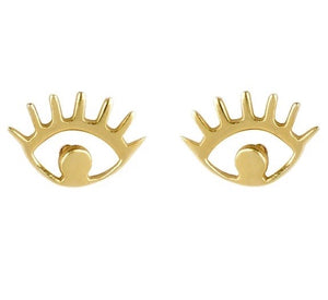 Eyes gold studs