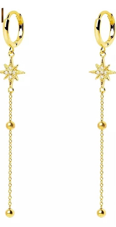 North Star long earrings