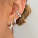 Spike zircon earcuff