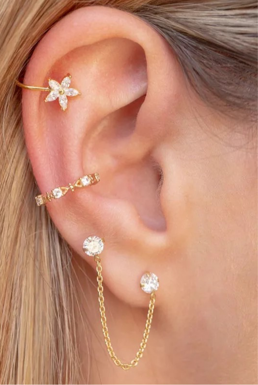 Single Flower earcuff