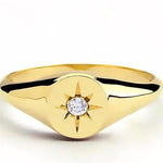 Ring compass gold