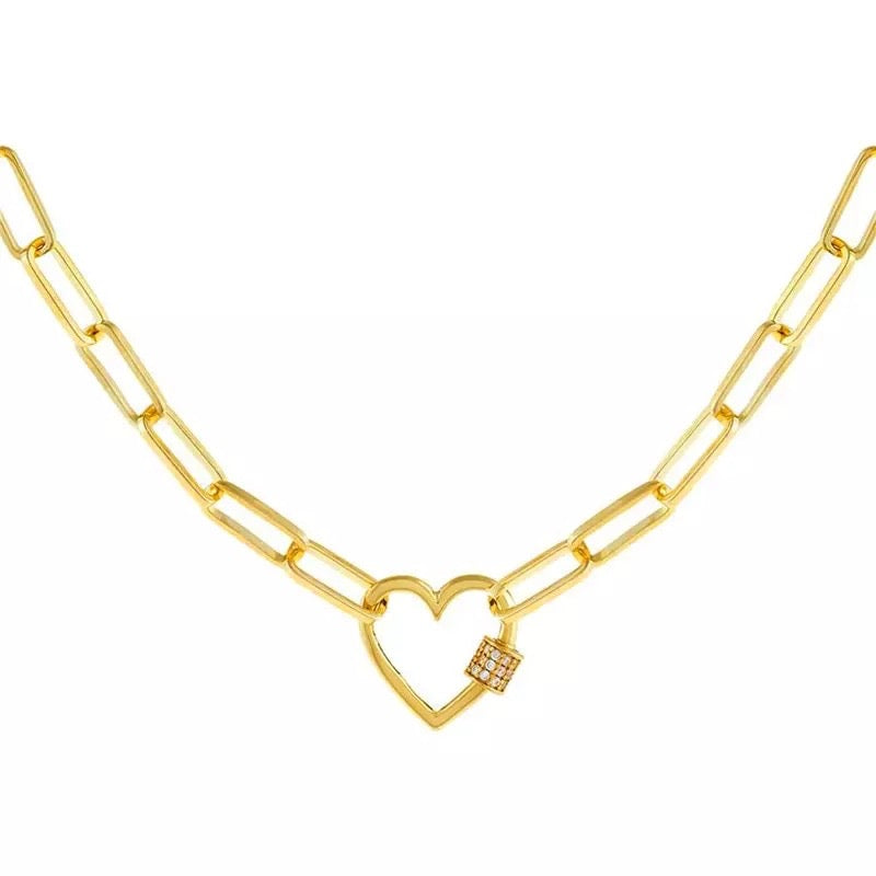 Zircon XL Heart Chain