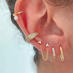 Thick zircon ear cuff