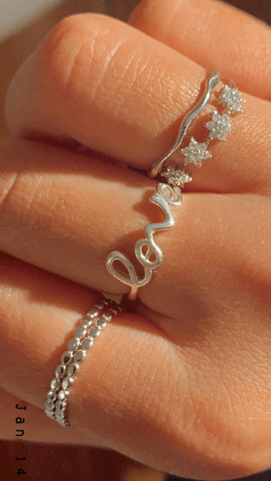 Romance ring silver