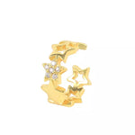 Zircon stars earcuff