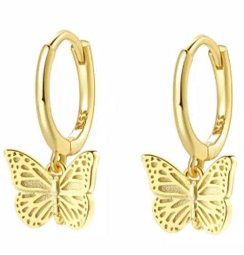 Butterfly mini hoops