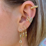 Spike zircon earcuff