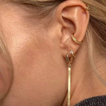 Mini hoops flat tassel gold